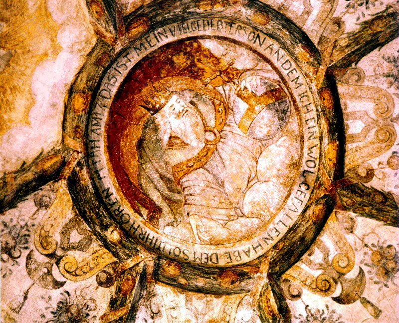 Renesanční freska nad presbytářem