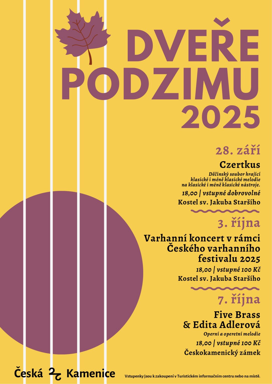 Dveře podzimu 2025 Česká Kamenice